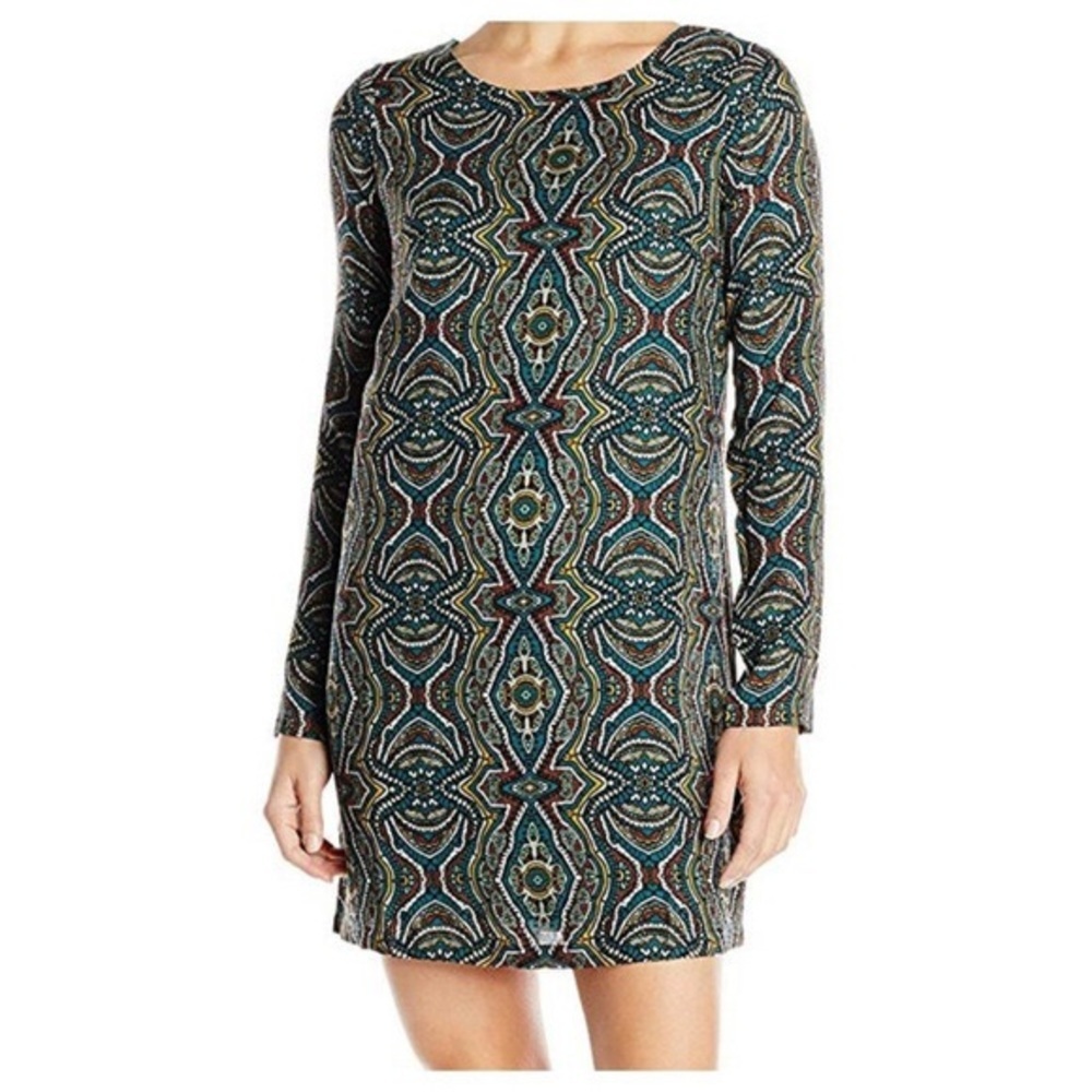 Prana Cece Long Sleeved Shift Dress, L. - Picture 3 of 13